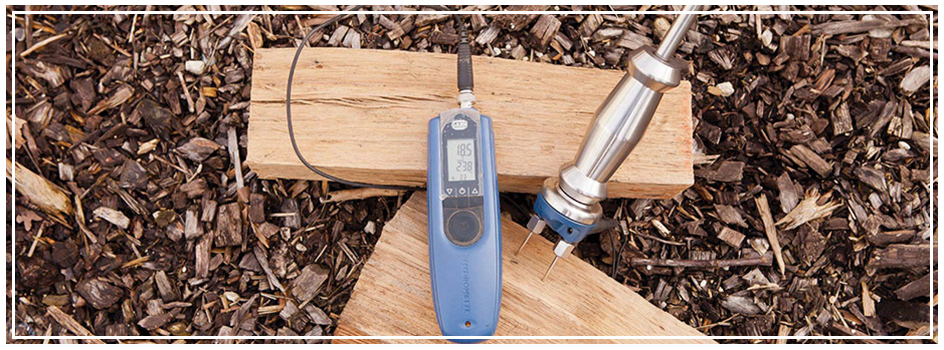 Testeur pour mesurer l'humidité de votre bois. Humidimetre à buches. 